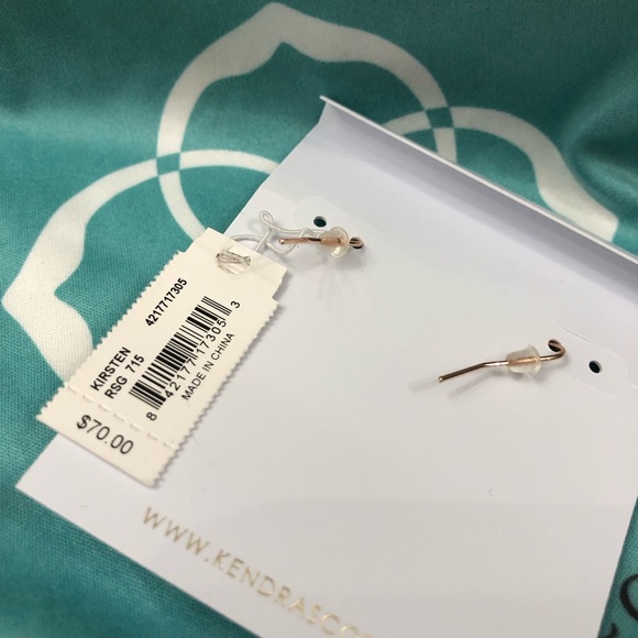 NWT - Kendra Scott Essie Mixed Metal Open Frame Earrings - Picture 6 of 6